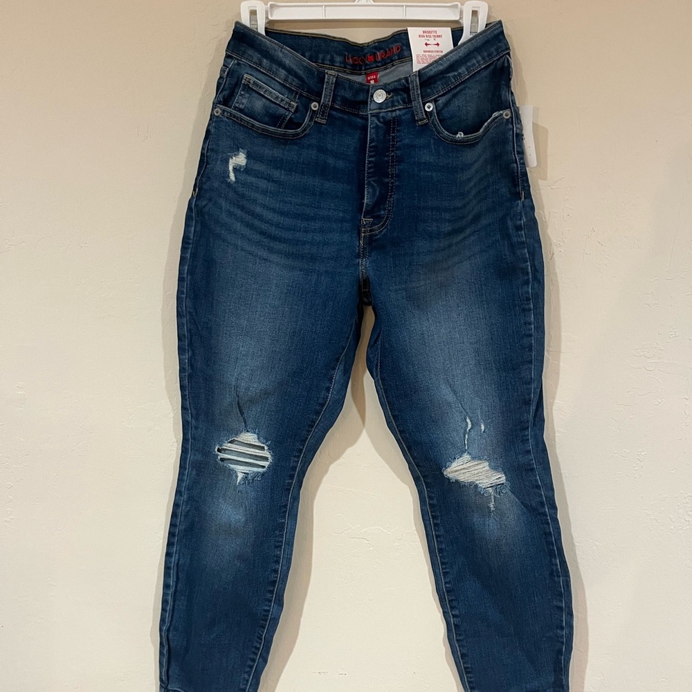 NWT Lucky Brand Women’s Bridgette High Rise Skinny Ankle Cropped Jeans, Size 8